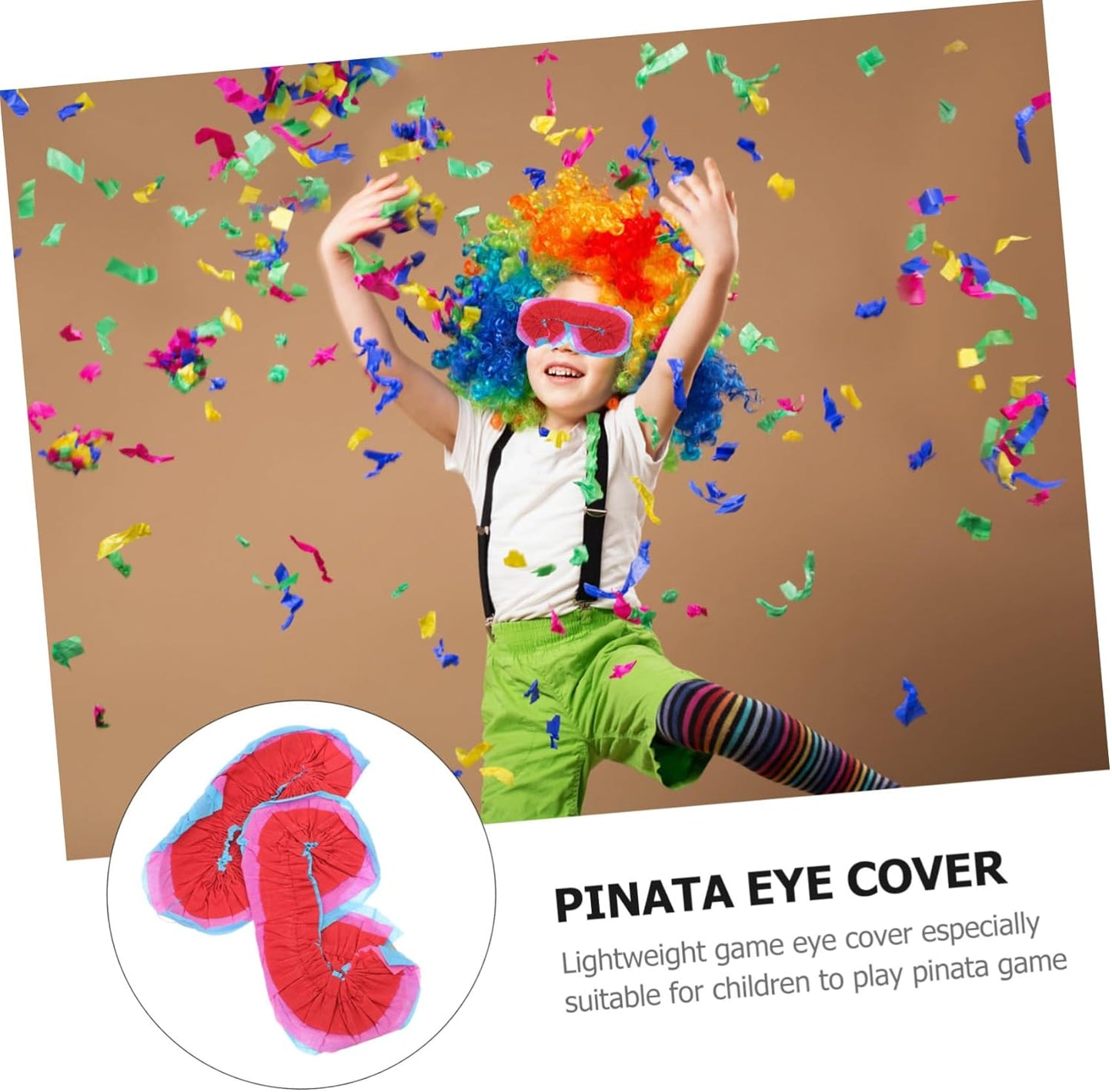 FOMIYES 2pcs Pinata Eye Masks for Boys and Girls Blindfolds for Party Games Glow Party Sleep Masks Pinata Eye Cover