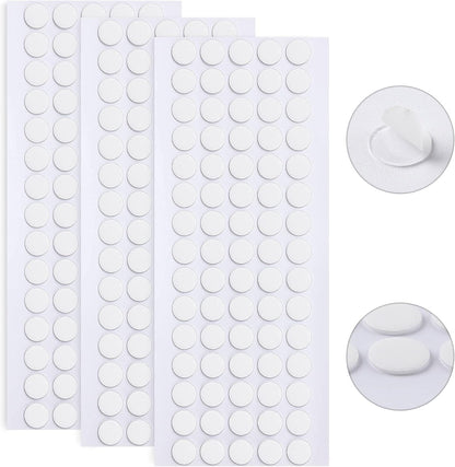 JANYUN 140 Pieces Adhesive Dots,Removable Round Putty Clear Tack No Trace Small Tape Stickers for Wall Hanging Festival Poster Office Party Decoration Picture Crafts