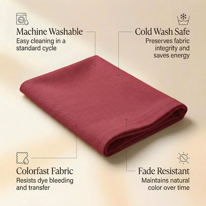 ACCENTHOME Natural Cotton Linen Napkin Set of 12 18x18 inch Dinner Napkins - Washable Soft Premium Hotel Quality Reusable Hemmed Edges Napkins Perfect Table Linens for Family Dinners, Weddings