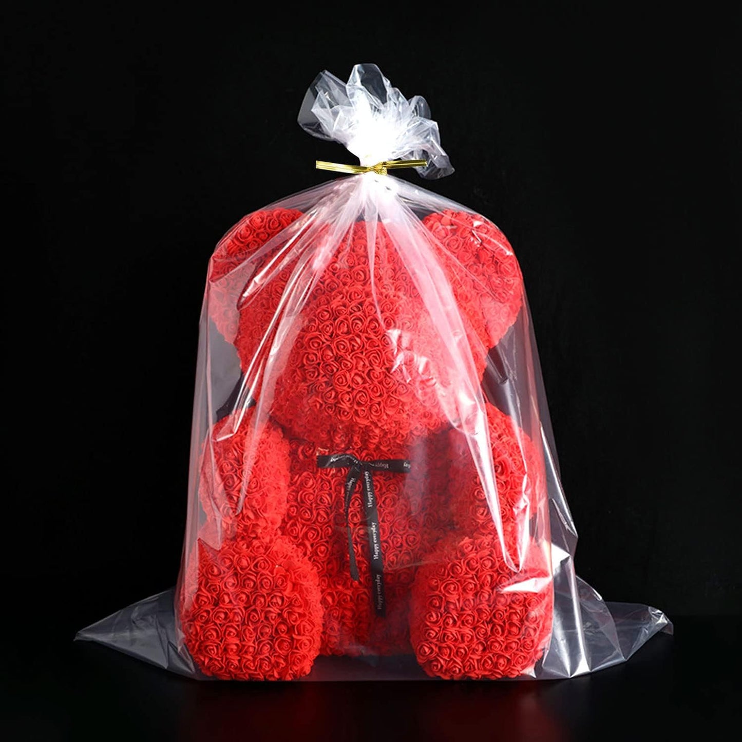 Zcintert Clear Cello Cellophane Treat Bags, 100 Pcs - 7.9" x 11" (2mils), Plastic Gift Bags for Candy, Party Favor, Cookies, Candies Packaging, with 4” Twist Ties