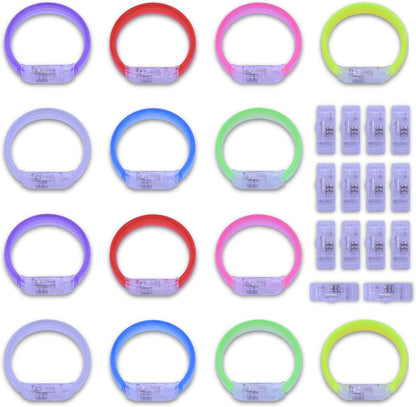 M.best 112pcs Glow Bracelets Glow in The Dark Party Supplies Bracelets Toys for Kids Birthday Halloween Christmas Party Favors