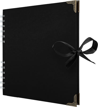Bstorify Scrapbook Album 60 Pages (8 x 8 Inch) Brown Thick 200gsm Kraft Paper, Photo Album Scrapbook, Memory Book - Ideal for Your Scrapbooking Albums Art & Craft Projects