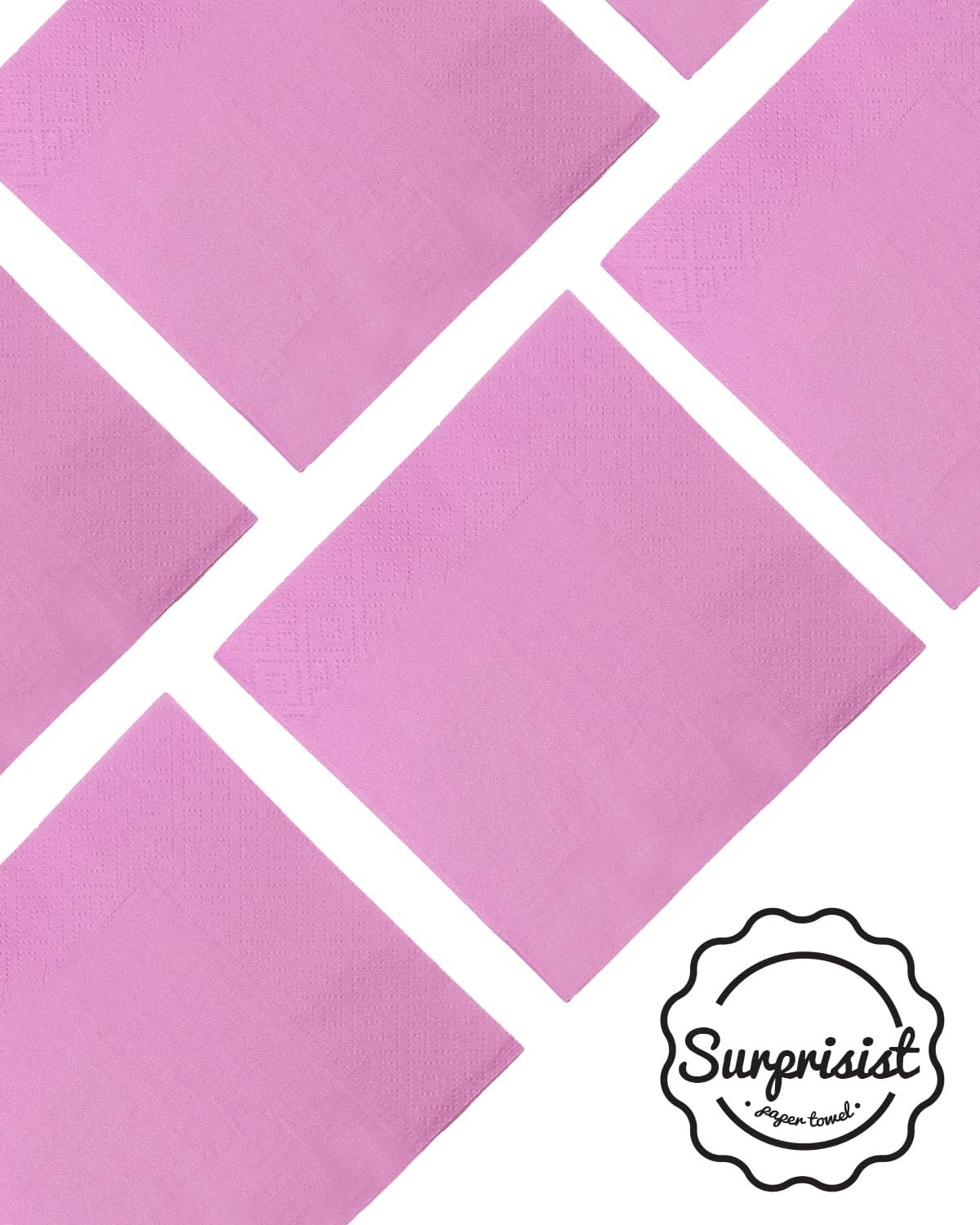 24 colors Cocktail Napkins 5 * 5inch disposable Beverage Napkin paper for Cocktail, Wedding, Dinner，Brithday Party Dessert Wine Paper Napkins（ 120 Count）