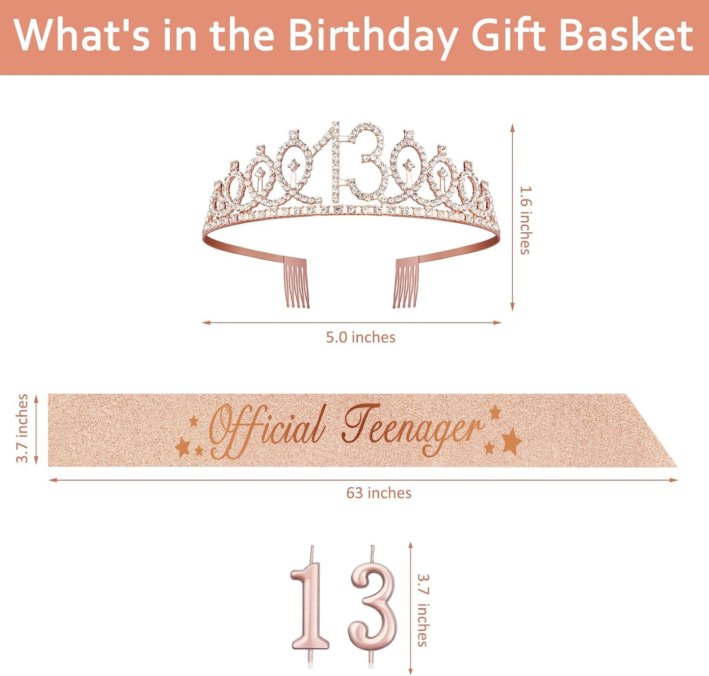 21st Birthday Decorations for Her with 21st Birthday Sash and Crown, Candles Gold, Gifts for 21 Year Old Girls