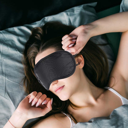 12Pcs Blindfolds for Party Games, Blackout Sleep Mask for Travel, Blindfold Silk Eye Mask with Straps, Soft Breathable Eye Covers for Sleeping Side Sleeper(Black)