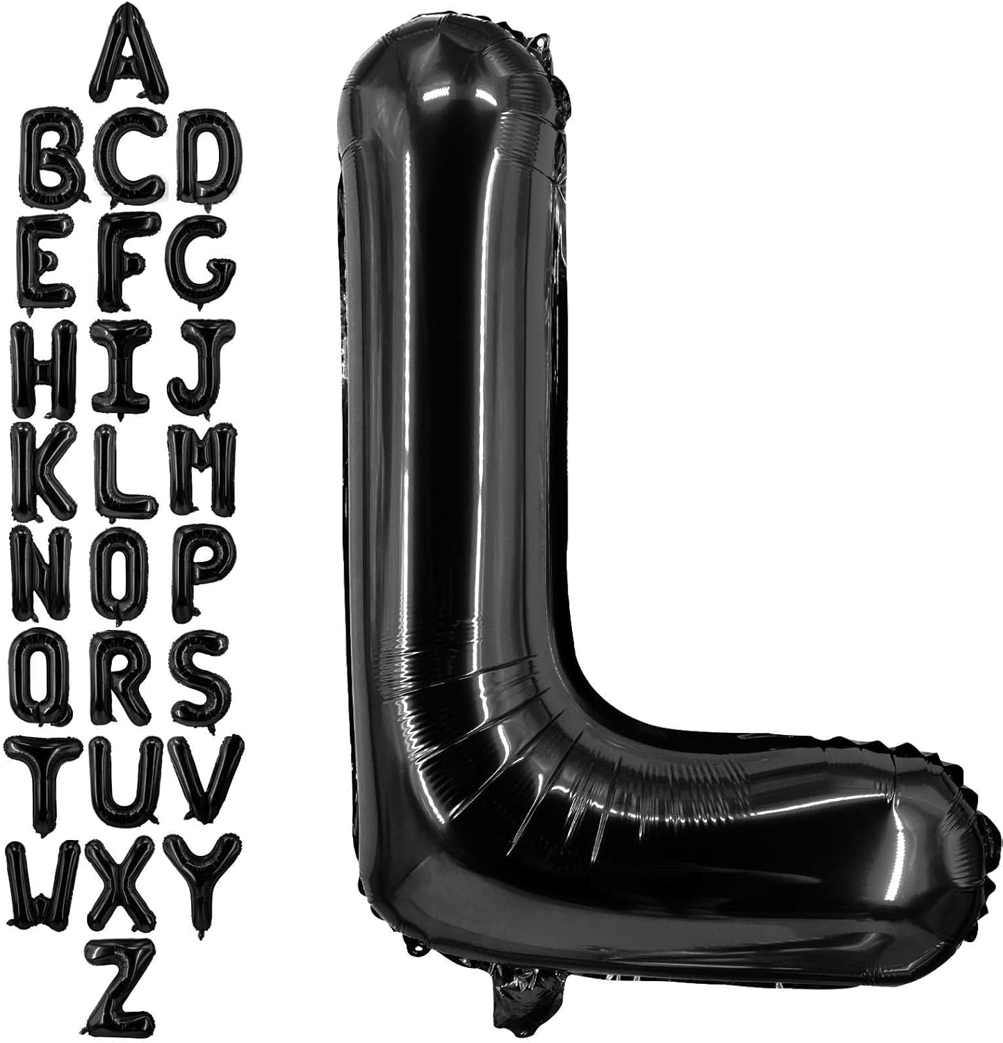 40 Inch Black Letter A Balloons, DIY Phrase Foil Alphabet Letter A Balloons DIY Word A Banner for Birthday Anniversary Celebration Graduation Party Supplies Decoration