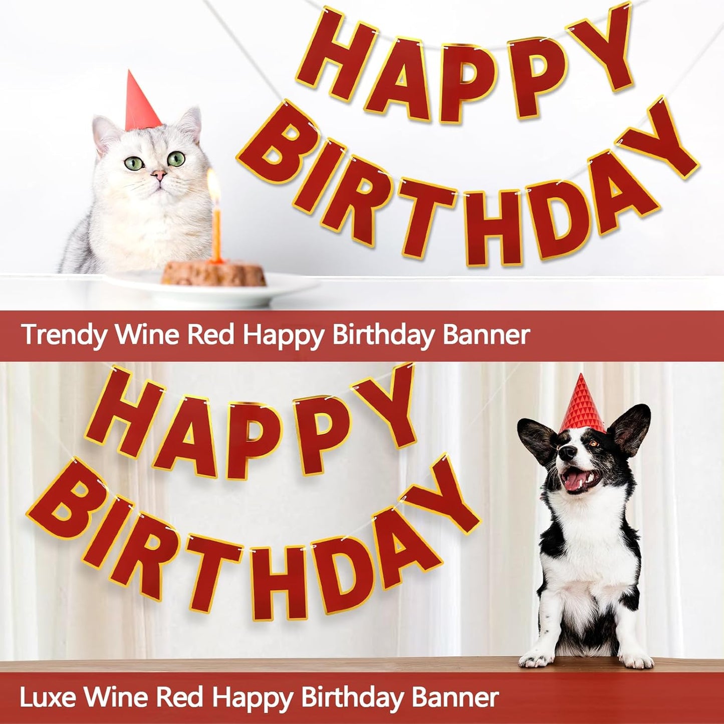 Happy Birthday Banner - 9ft Pre-Strung Happy Birthday Sign for Women, Men, Girls, Boys - No DIY Birthday Decorations & Party Supplies(Macaron)
