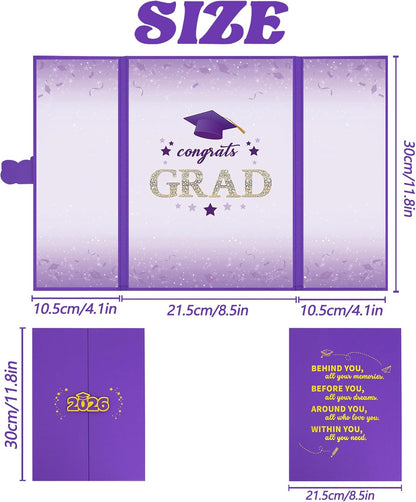Vlipoeasn 2026 Graduation Guest Book Alternative, Black Gold Class of 2026 Graduation Party Decorations, Graduation Signature Book for 2026 College High School, Unique Graduation Gifts for Friends
