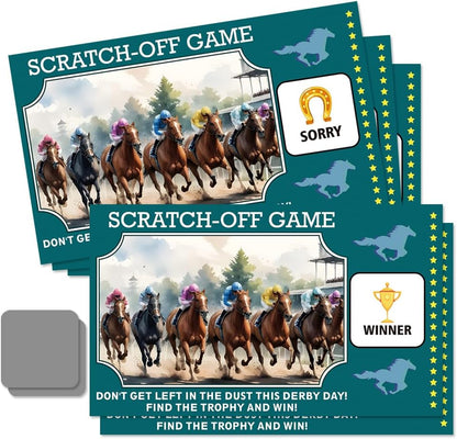 50 Pcs It's Race Time Go Scratch off Game Cards, Funny Racing Party Scratch Cards, Karting Theme Birthday for Teens Adults, Racing Lottery Prize Raffle Tickets, Birthday Game Supplies