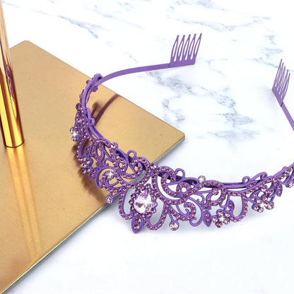 CIEHER Birthday Girl Crown and Sash - Rose Gold Tiara Birthday Decorations for Women and Girls