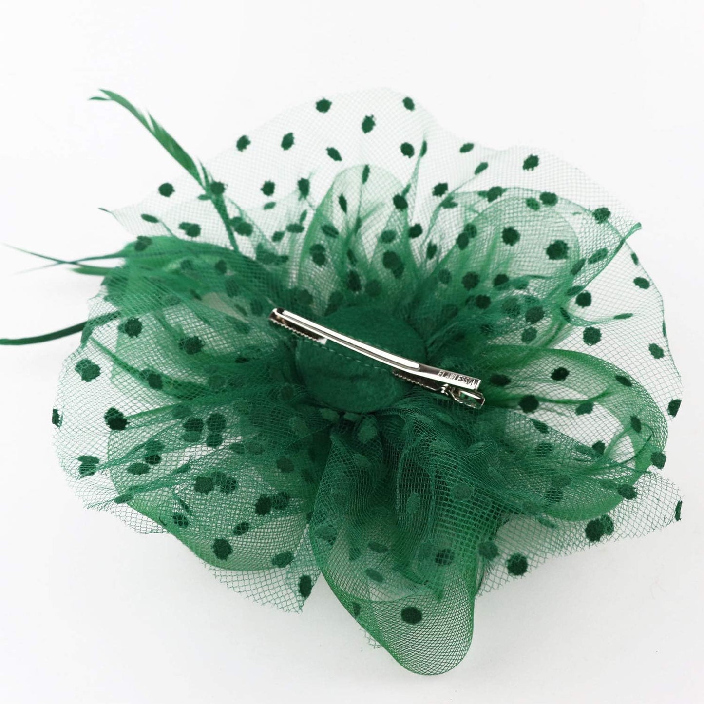 DRESHOW Fascinators Hat Flower Mesh Ribbons Feathers on a Headband and a Clip Tea Party Headwear for Girls and Women - Colors A
