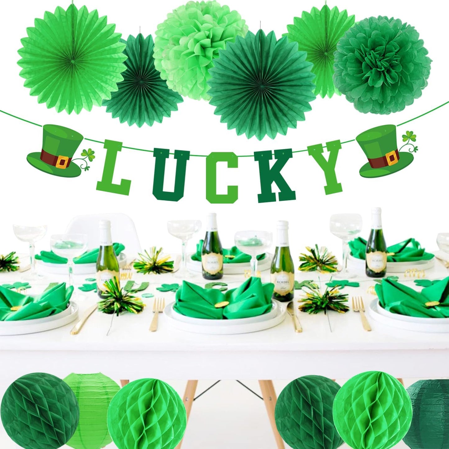 2026 Blue Class-Congratulations Prom Graduation Party-Decorations - 22pcs High School College Grad Supplies Decor,Royal Navy White Silver Tissue Pom Poms Streamers, Paper Flowers Lanterns Hugmoon