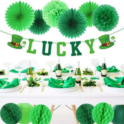 2026 Blue Class-Congratulations Prom Graduation Party-Decorations - 22pcs High School College Grad Supplies Decor,Royal Navy White Silver Tissue Pom Poms Streamers, Paper Flowers Lanterns Hugmoon