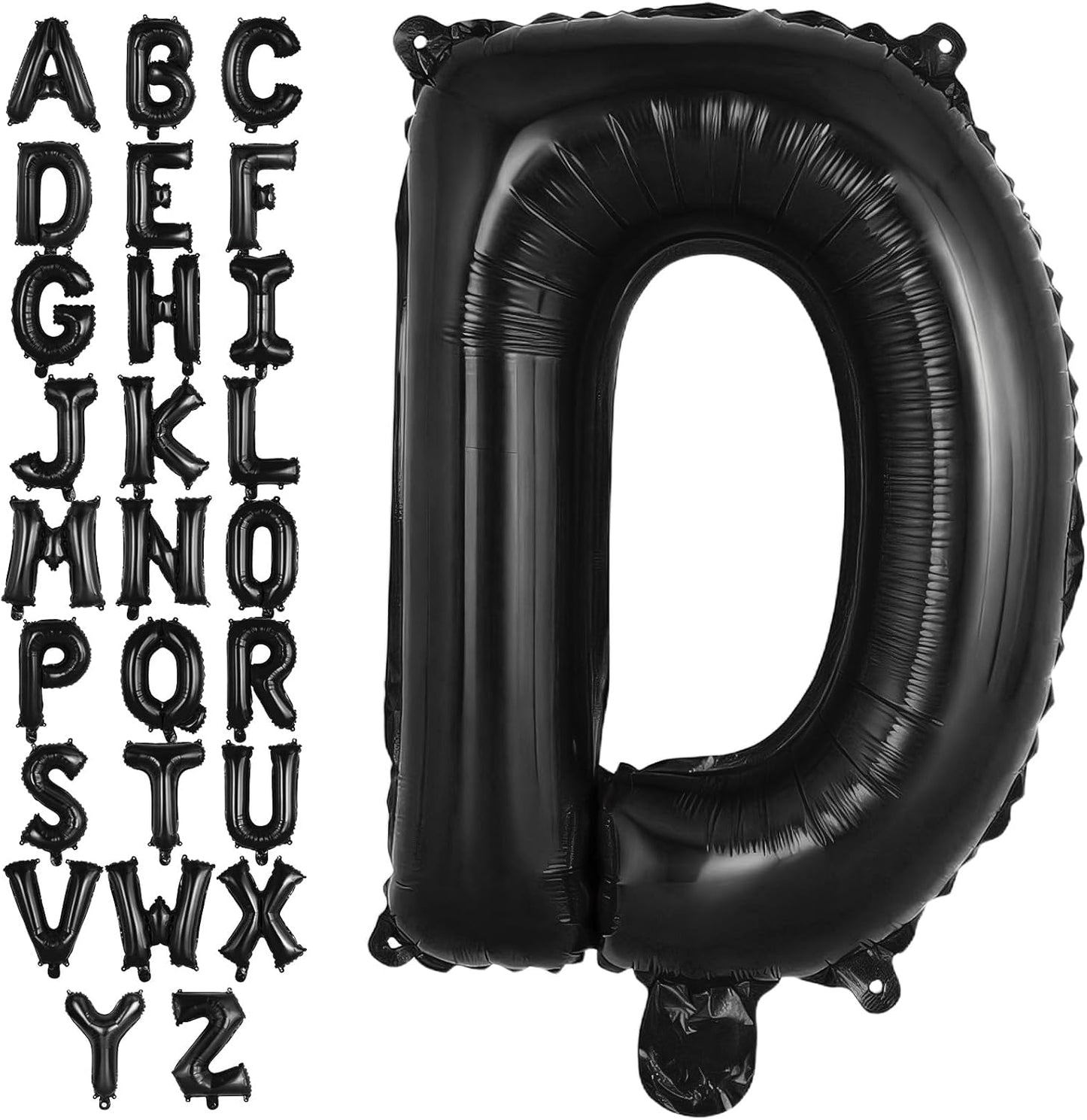 Black Letter A Balloons, 40 Inch Large Foil Letter Balloons, Custom Phrase Balloon for Birthday Party Wedding Anniversary Decoration (Black A)