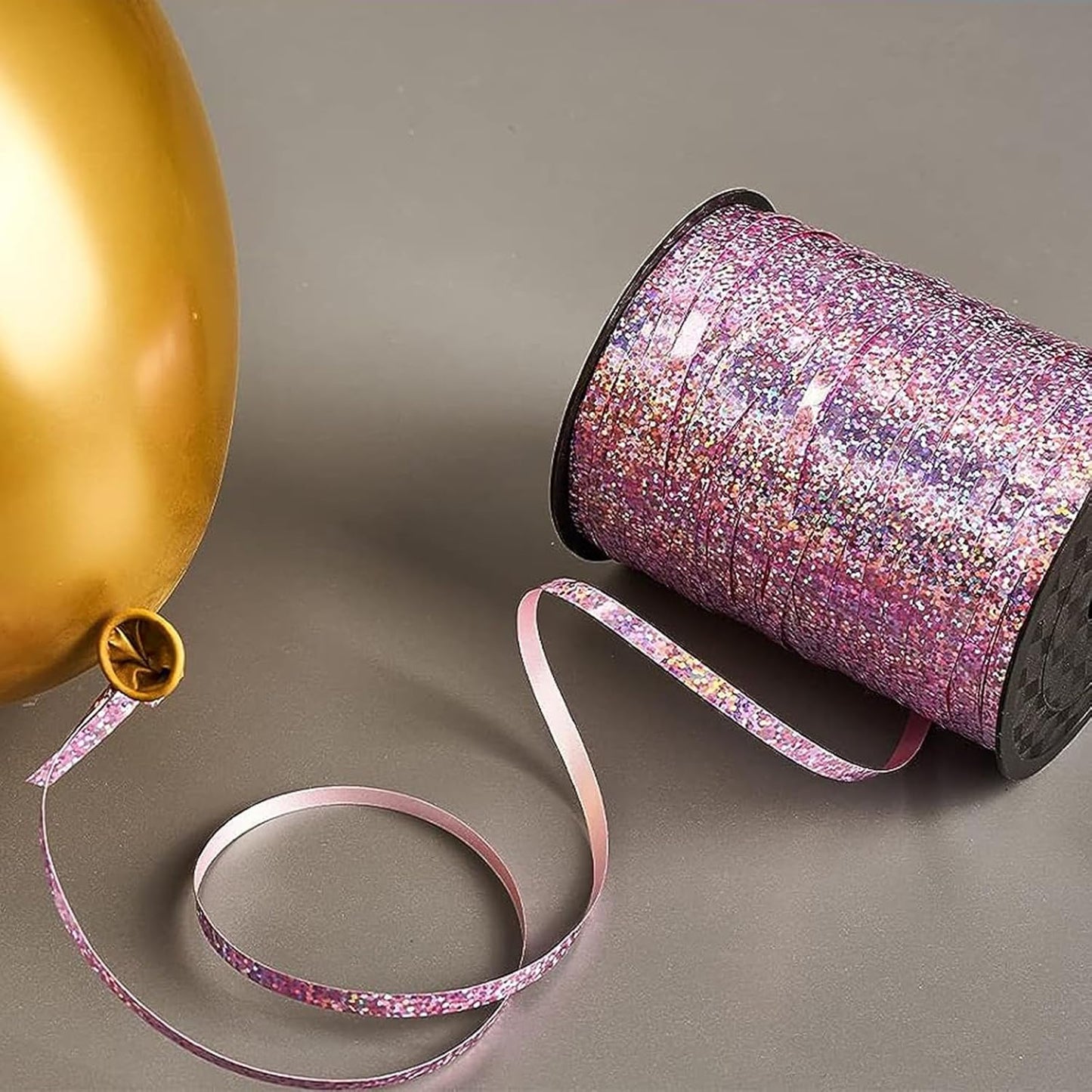 500 Yard Premium Gold Curling Ribbon,Curling Ribbon for Gift Wrapping, Balloon String,for Gift Wrapping ，Party Decoration Crafting,for Florist Flower﻿