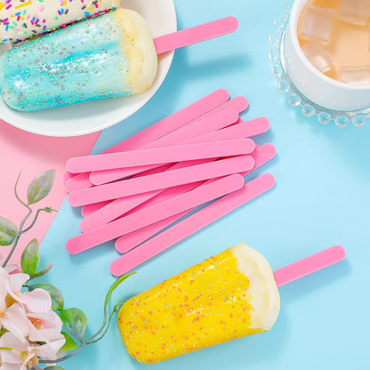 30 Pieces Acrylic Sticks Reusable Cakesicle Cake Pop Mold Mirror Ice Pop Sticks Ice Cream Cakesicle Mold for Home Cake Candy Gifts Party Craft