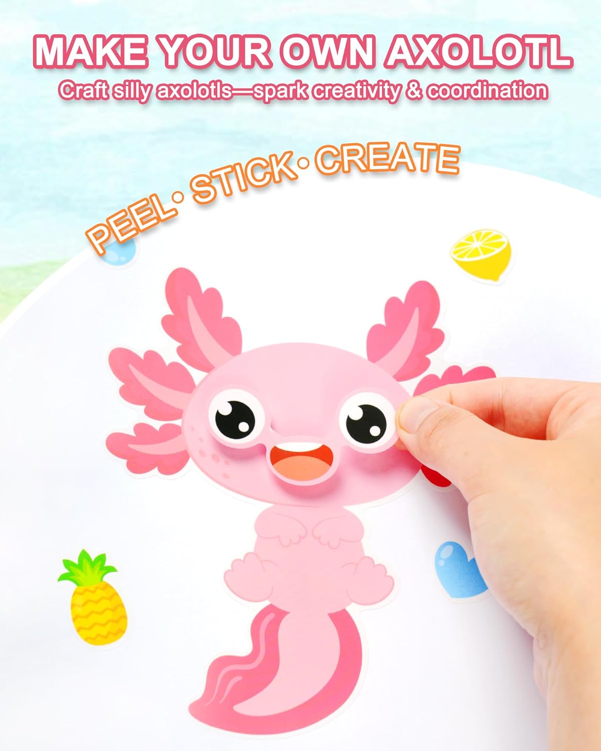 Aowplc 36 Pcs Make-A-Face Sticker Sheets Kids Party Favors Mix and Match Stickers with Dinosaurs, Mermaids, Unicorns, Horses, Farm & Sea Animals for Parties, Birthdays, Classroom Activities & Crafts
