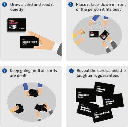 The Hilarious Party Game That Exposes What Everyone Really Thinks – Funny Adult Card Games for Game Night, 110 Cards for Party Games for Adults and Groups, 3+ Players