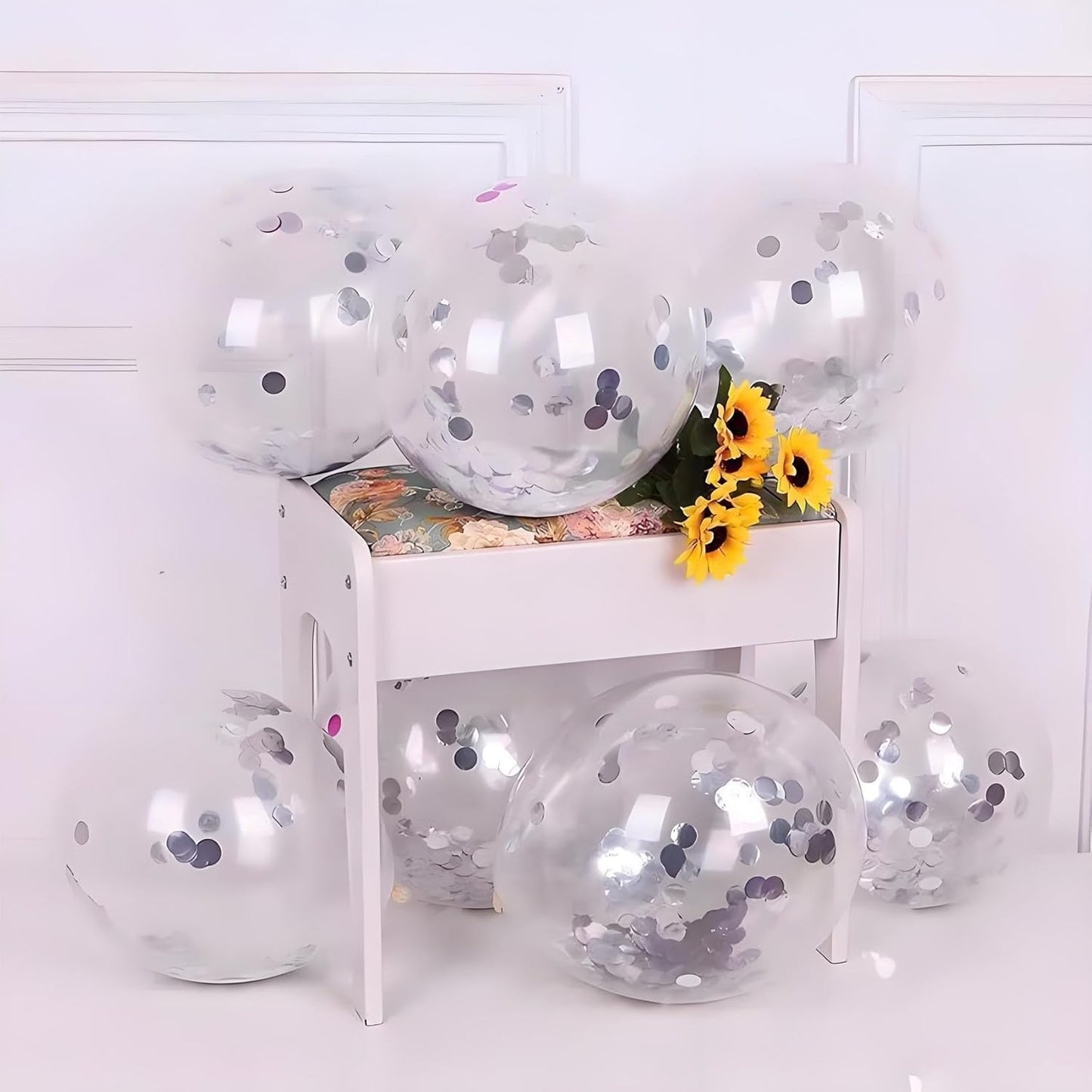 Blue Metallic Foil Confetti 8000 Pcs Shiny Round Table Confetti for Fill Balloon Wedding Graduation Party Decorations,60g of pack