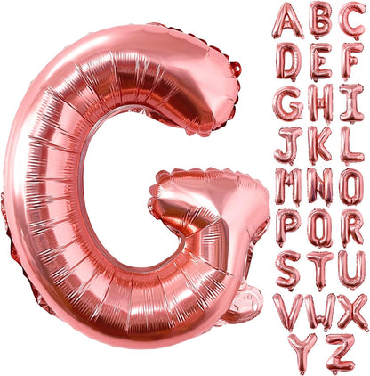Lovoir 40 Inch Large Rose Gold Letter A Balloons Big Size Jumbo Mylar Foil Helium Balloon for Birthday Party Celebration Decorations Alphabet Rose Gold A