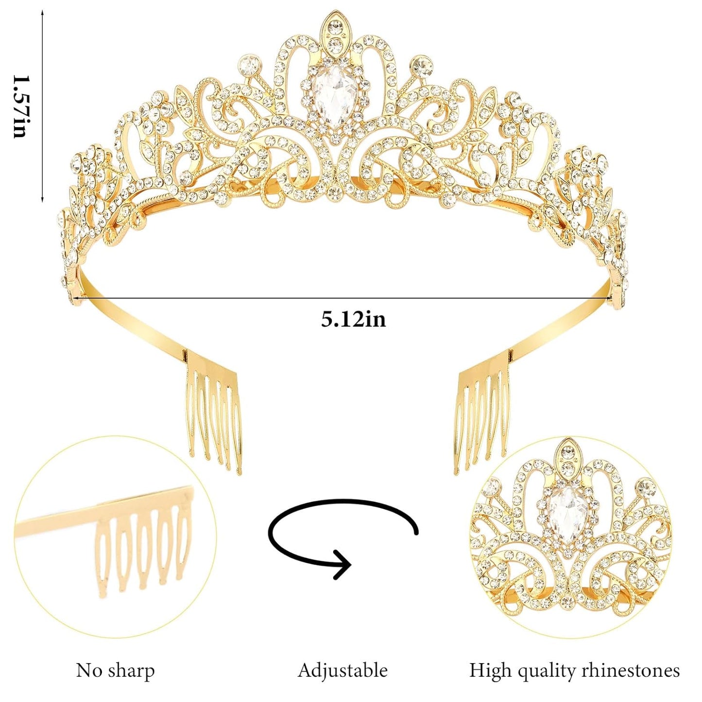 It's My Golden Birthday Sash and Crown Set for Women Girls Birthday Party Decorations Decor Party Favors Gifts