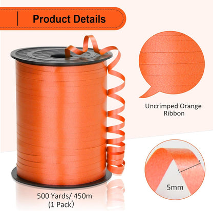 Rose Gold Curling Ribbon - 500 Yard Shiny Metallic Curling Ribbon for Gift Wrapping, Balloons, Birthdays & Parties