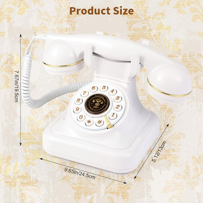 Audio Guest Book Wedding Phone, Audio Guest Book Record Customized Audio Messages Guest Book Alternatives Classic Retro Phone for Parties Birthdays Rentals Confessions Special Occasions