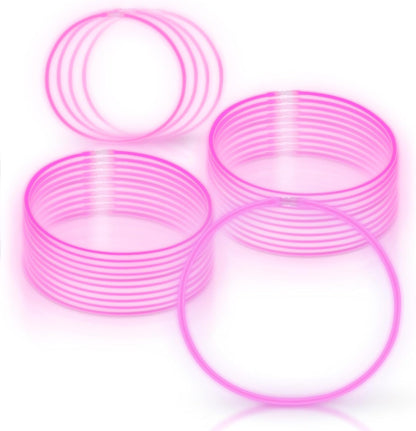 Windy City Novelties 22” Glow Stick Necklaces – 50 Pack for Summer Parties, Camping & July 4th Celebrations (Purple)