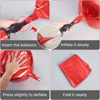 PartyWoo Metallic Gold Foil Balloons 20pcs Different Sizes Pack of 22 15 10 Inch Large Round Foil 4D Inflatable Mirror Ball Mylar Balloons for Graduation Birthday Baby Shower Party Decorations