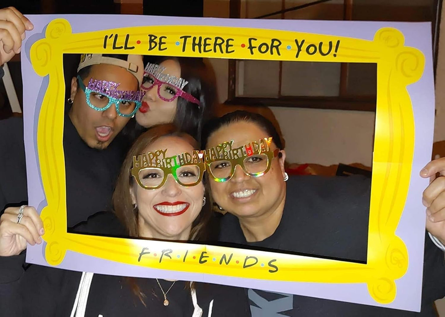 2026 Graduation Decorations I'll be There for You Happy Friend Themed Party Decorations,Class of 2026 Graduation Party Selfie Props with Photo Frame for Friend Birthday Decor