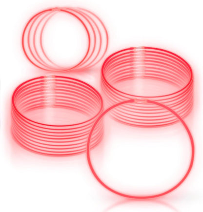 Windy City Novelties 22” Glow Stick Necklaces – 50 Pack for Summer Parties, Camping & July 4th Celebrations (Purple)