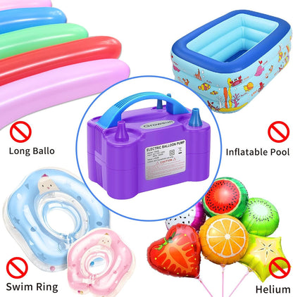 Growsun Balloon Pump Electric 110V 600W Balloon Garland Arch Kit Air Blower Inflator for Party Balloons Decoration Baby Shower Tape Strip Include