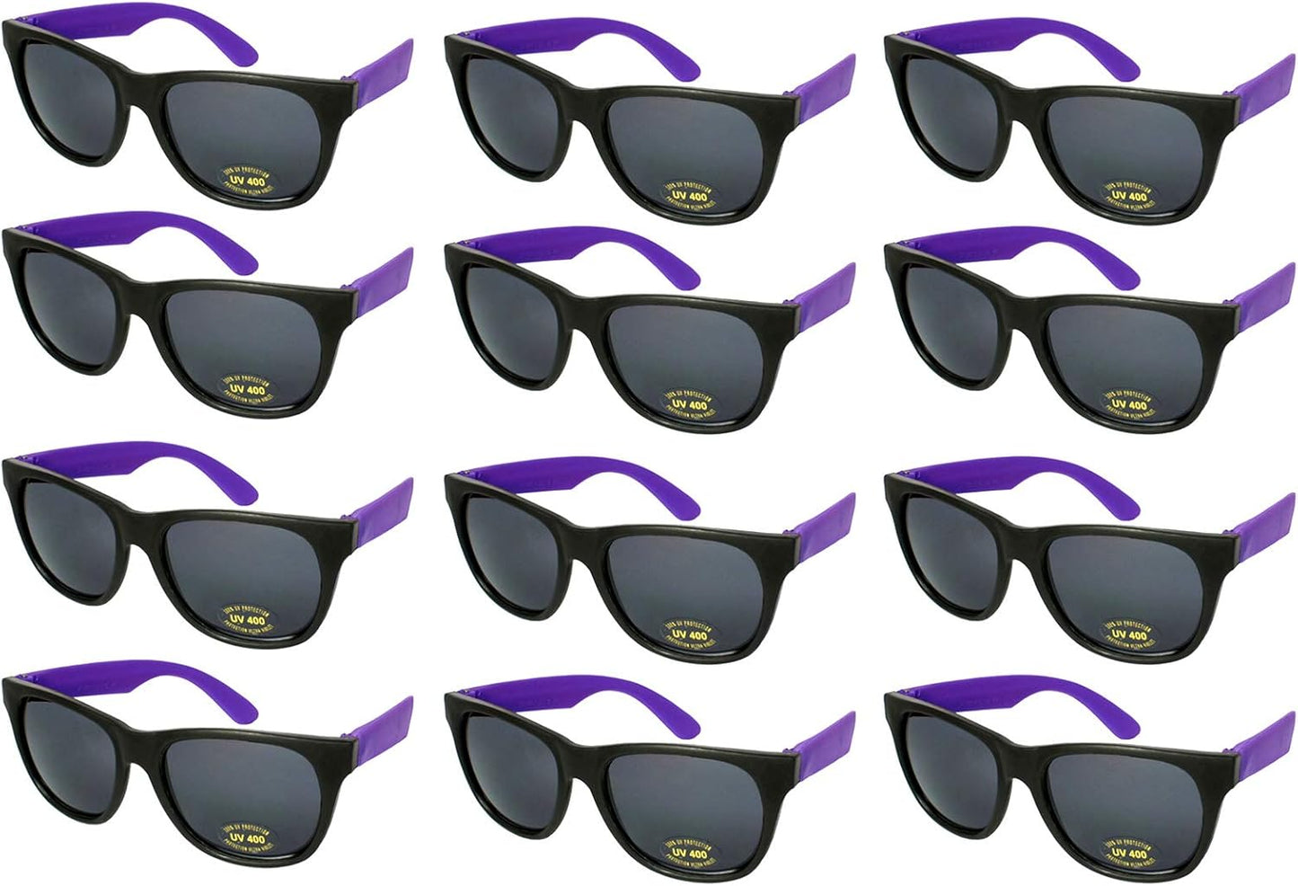 EDGEIWEAR 80s Neon Party Sunglasses for Adult Party Favors with CPSIA certified-Lead(Pb) Content Free