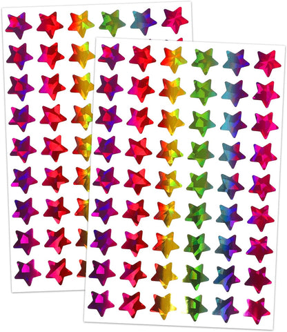 1620 Pcs Holographic Rainbow Small Star Stickers for Kids Reward, Behavior Chart, Student Planner and School Classroom Teacher Supplies, 0.6" Diameter