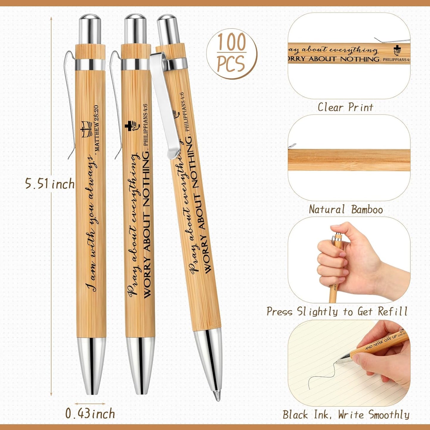 Fuutreo 40 Pcs Father's Day Christian Gift Bible Verse Prayer Journals Bible Pens Inspirational Religious Notebook Mini Scripture Pocket Notepad for Church Pastor Men Women Sunday School Graduation