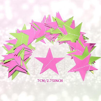 Patelai Glitter Star Garland Banner 2026 Graduation Decor 130 Feet Star Hanging Banner Twinkle Backdrop for Party Birthday Classroom Wedding Supplies(Gold)