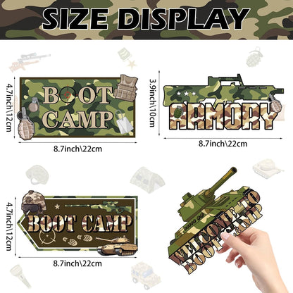 20 Pcs Luau Party Decorations Welcome Sign Summer Hawaiian Directional Signs Tropical Hawaiian Themed Birthday Decorations Luau Tiki Party Supplies with 2 Sheet Letter Stickers