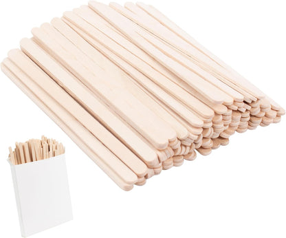 ANTETOK Wooden Coffee Stirrers - Coffee Stir Sticks 7.5 Inch,100pcs Disposable Birch Wood Coffee/Beverage Stirrers,Swizzle Drink Sticks,Coffee Bar Accessories