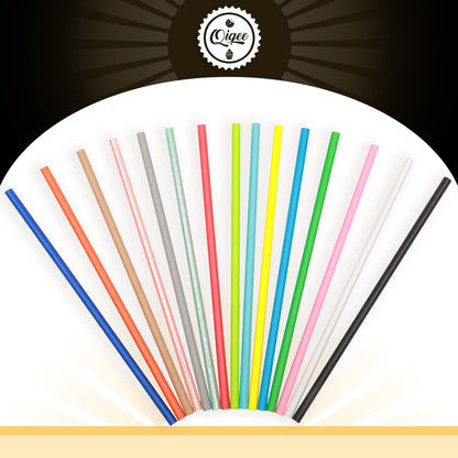 Pink Paper Straws 150pcs Disposable Straws Bulk (10 Pattern) qiqee