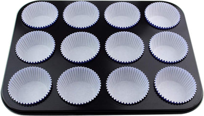 Standard Size Baking Cups Food-Grade Greaseproof Paper Cupcake Liners 200 Pcs (Natural)
