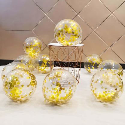 Rainbow Metallic Foil Star Confetti 0.78inch/2cm 8000PCS Table Confetti for Party Birthday Decoration or Filled Balloons