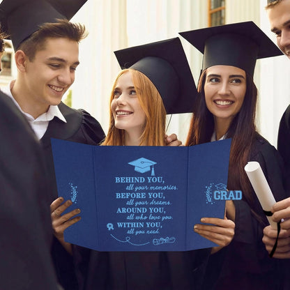 QIYANPAX Graduation Guest Book 2026, Blue and Gold Graduation Decorations Class of 2026, Graduation Signature Book, Congrats Grad Guest Book Alternative, Unique Graduation Gifts