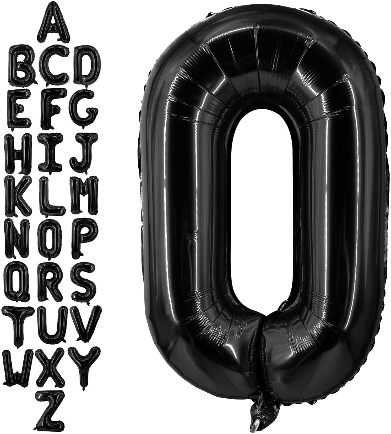 40 Inch Black Letter A Balloons, DIY Phrase Foil Alphabet Letter A Balloons DIY Word A Banner for Birthday Anniversary Celebration Graduation Party Supplies Decoration