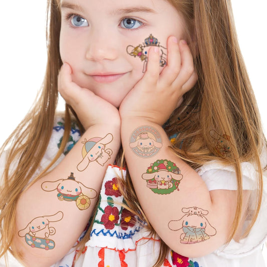 40Sheets Cartoon Hello Kitty Temporary Tattoos Birthday Themed Party Supplies Decoration Favors Cartoon Cute Kitty Sticker for Kids Boys Home Activity Class Prizes Carnival Christmas Rewards (Hell40)