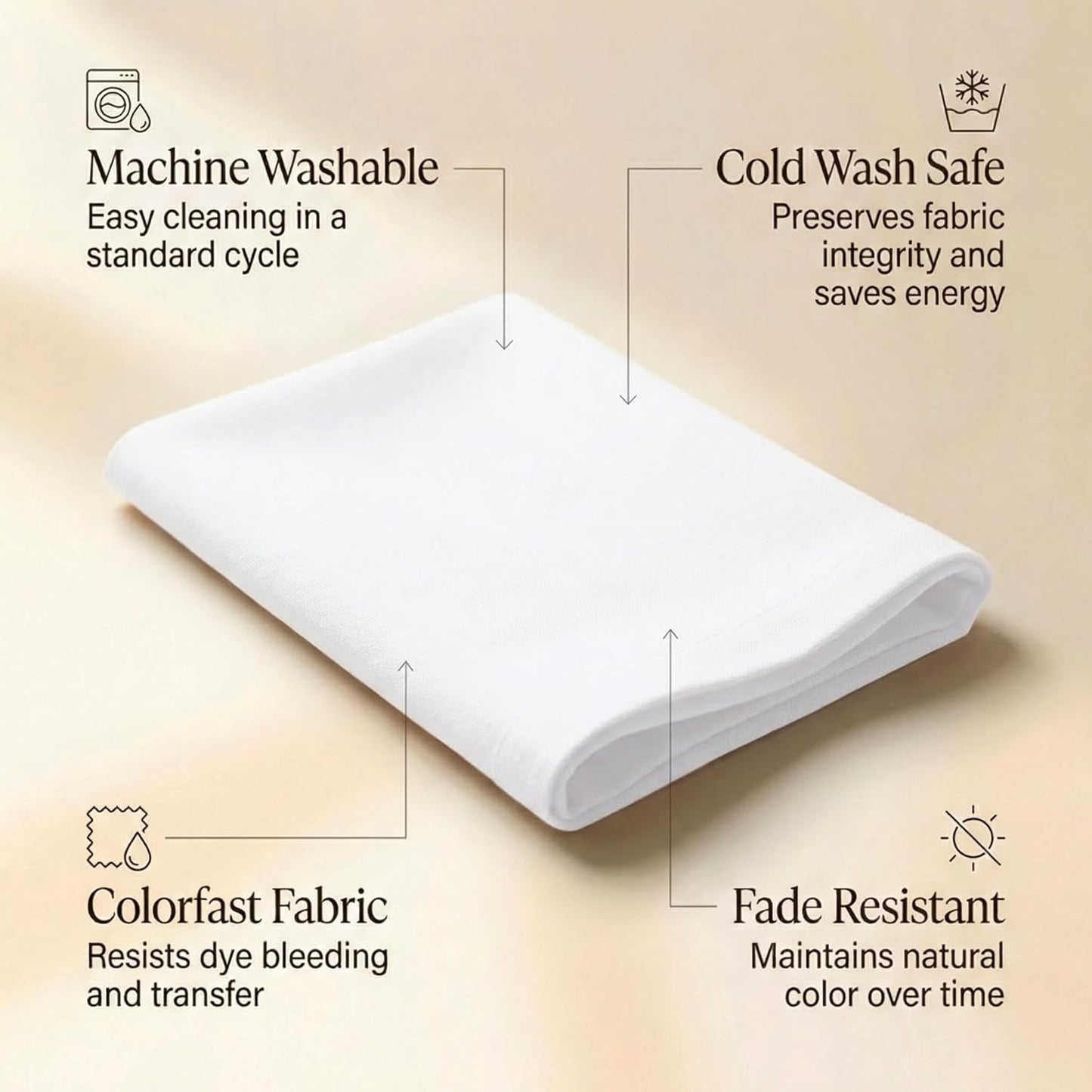 ACCENTHOME Natural Cotton Linen Napkin Set of 12 18x18 inch Dinner Napkins - Washable Soft Premium Hotel Quality Reusable Hemmed Edges Napkins Perfect Table Linens for Family Dinners, Weddings