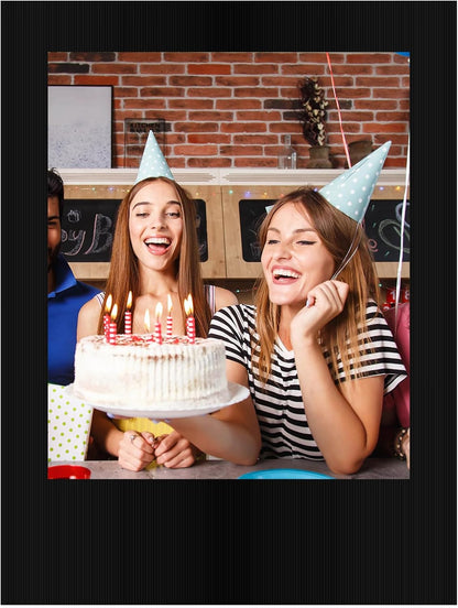 Beeveer 32 x 24 Inch Photo Booth Selfie Frame Prop Booth for Birthday Event Parties Large Blank DIY Cutout Props for Funny Decoration Christmas, Holiday Supplies