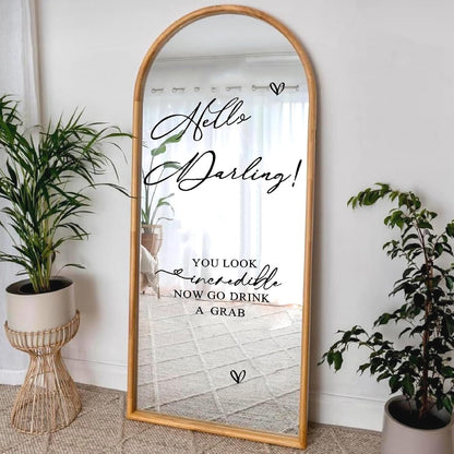 Custom Name Welcome to Our Wedding Signs Personalized Wedding Mirror Decals Selfie Mirror Decal for Wedding Entry Reception Display Golden Date Marriage DIY Vinyl Lettering Welcome Party Decoration