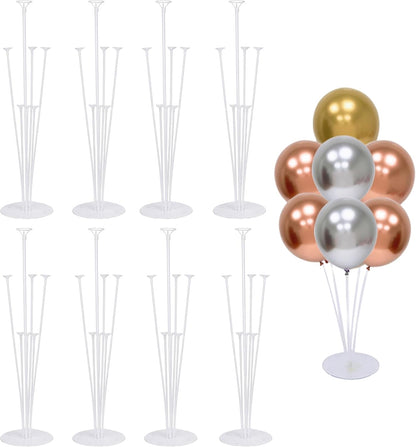 Balloon Stand Kit For Table - 4 Sets Balloon Sticks with Base For Birthday Graduation Party Decorations