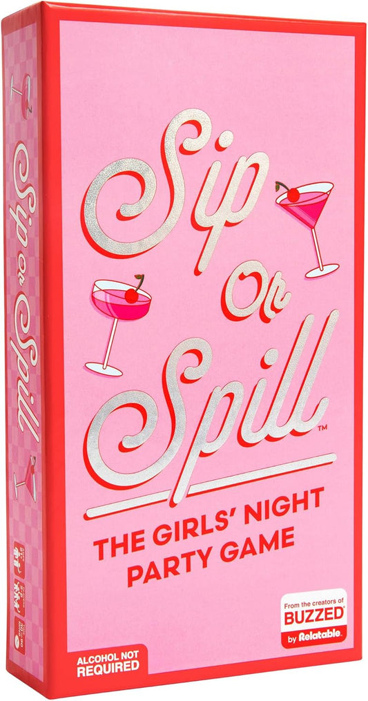 Sip or Spill Party Drinking Game – Fun Summer Drinking Games for Parties, Outdoor & Pool Party Games, Adult Party Game for Groups, Travel-Friendly for Beach & Vacation Fun, Includes 200 Cards