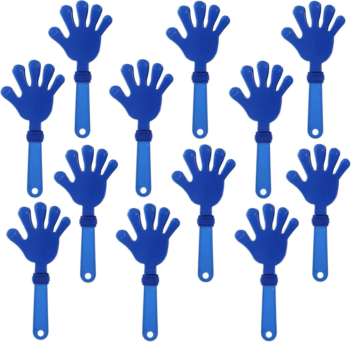 12 Pieces Black Hand Clappers 7.5 Inch Clappers Noisemakers Noise Makers Party Favors Plastic Party Clapper for Sporting Events Cheers Ball Dance Basketball Football Noisemakers（Black）
